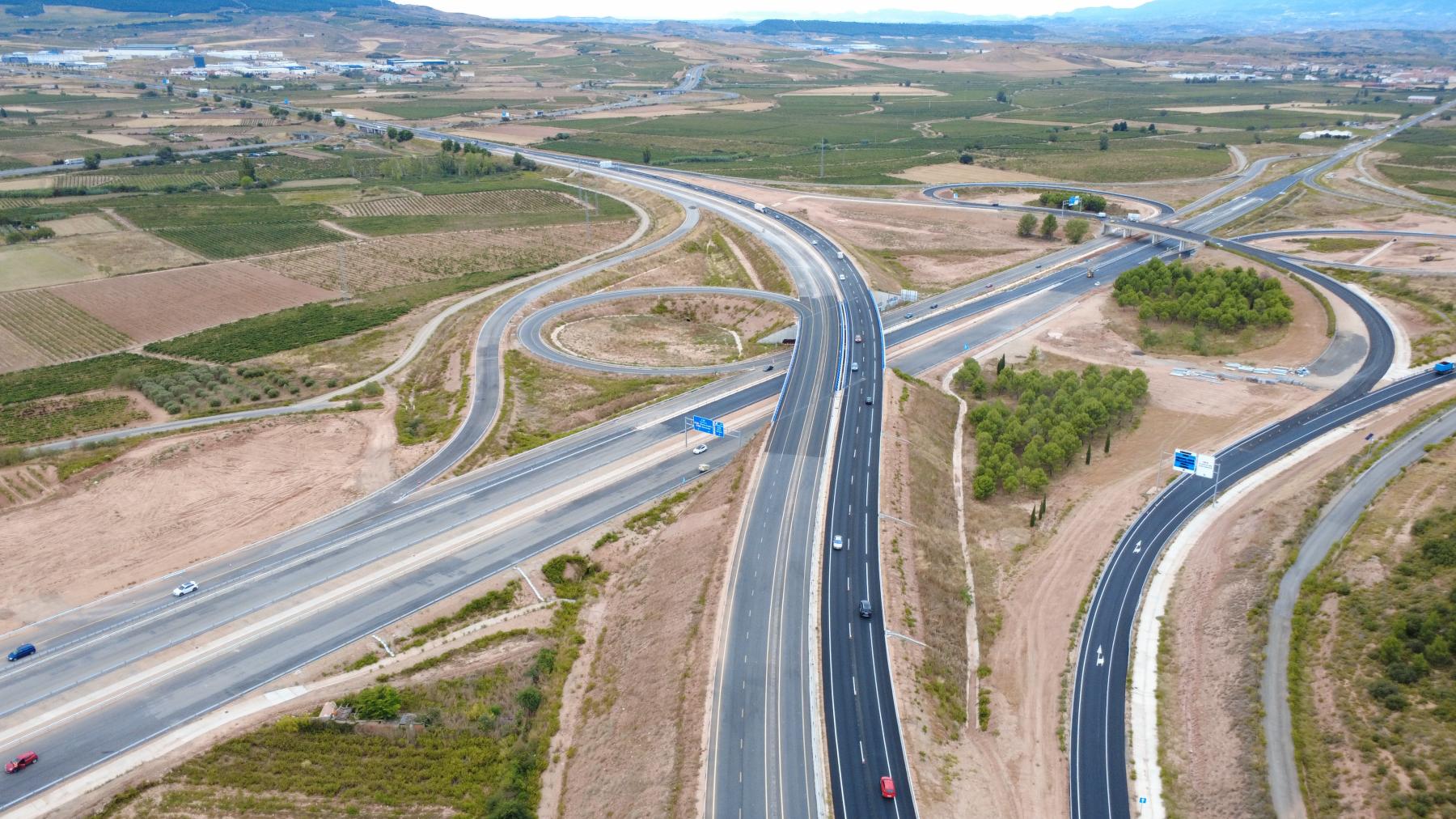 Mañana, 30 de septiembre, y el 1 de octubre, cortes de tráfico en la autovía A-68 entre Arrúbal y Navarrete