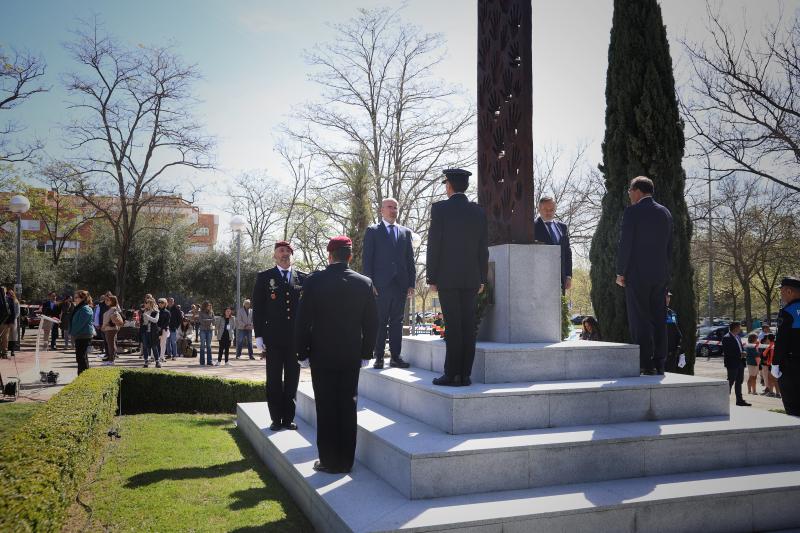 Francisco Martín participa en el homenaje a las cinco víctimas de Leganés en los atentados del 11-M y al GEO fallecido en la operación policial del 3 de abril de 2004