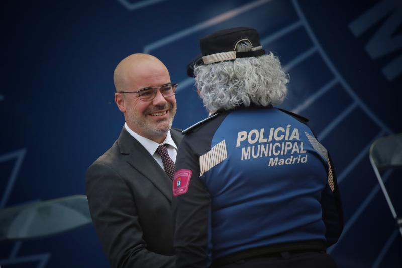 Francisco Martín asiste al acto de celebración del Patrón de la Policía Municipal de Madrid