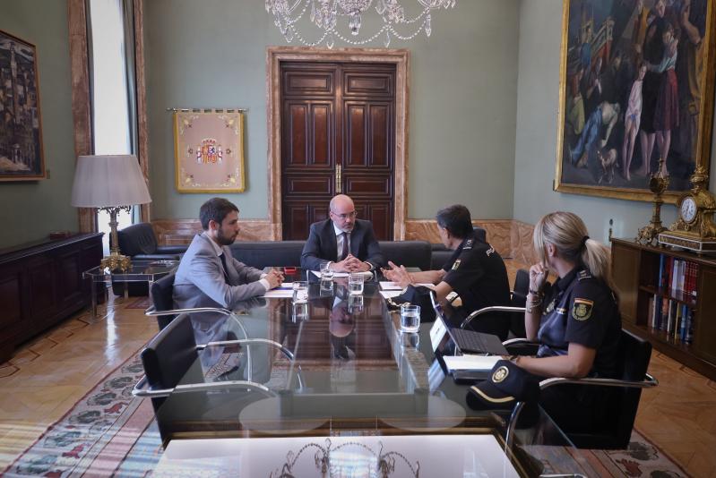 Francisco Martín se reúne con el jefe superior de Policía de Madrid, Manuel Soto