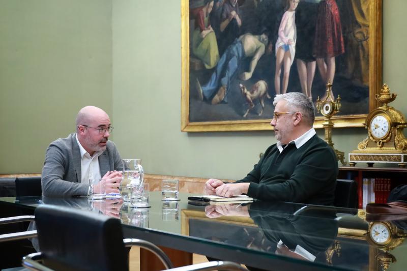 Francisco Martín se reúne con el secretario general de la Asociación Madrileña de Trabajadores Autónomos, César García