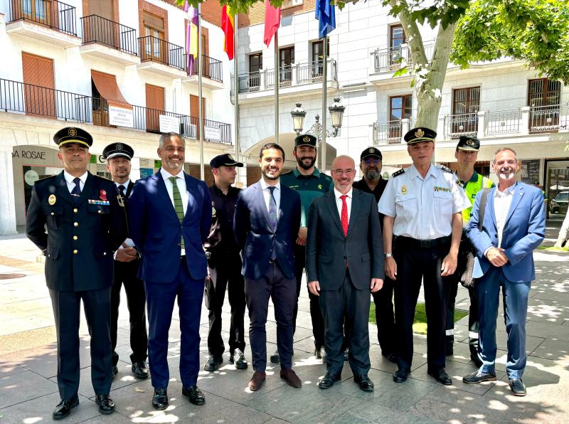 El delegado del Gobierno alaba los buenos datos de seguridad de Torrejón de Ardoz, con un descenso de 5,7 puntos en su tasa de criminalidad convencional
