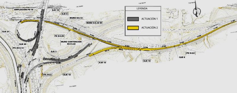 Transportes sigue mejorando las 
conexiones de las carreteras alrededor del
estadio Metropolitano de Madrid