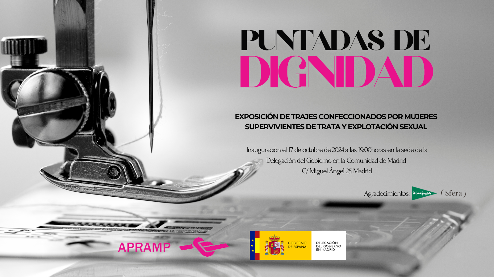 Proyecto "Puntadas de Dignidad" en colaboración con APRAMP