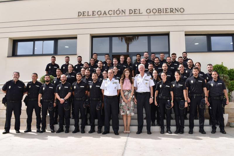 Melilla recibe a 45 policías nacionales en prácticas que reforzarán la seguridad en la ciudad