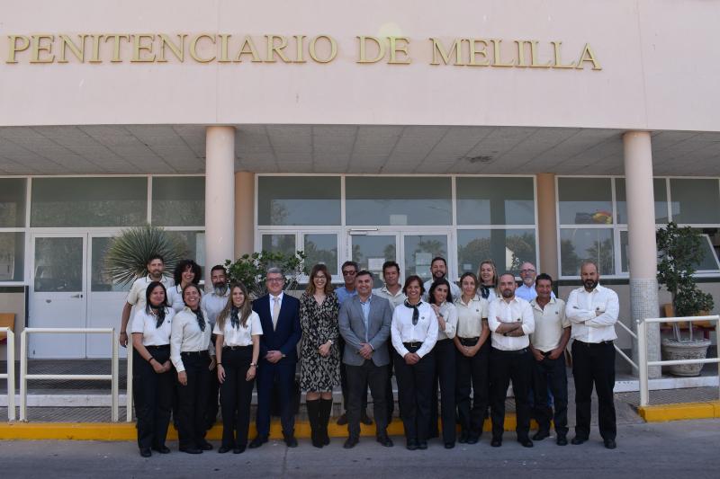 15 nuevos funcionarios en prácticas del Cuerpo de Ayudantes se han incorporado al Centro Penitenciario de Melilla