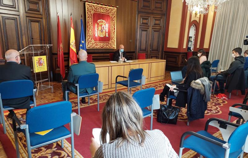 Rueda de prensa del delegado del Gobierno en Navarra