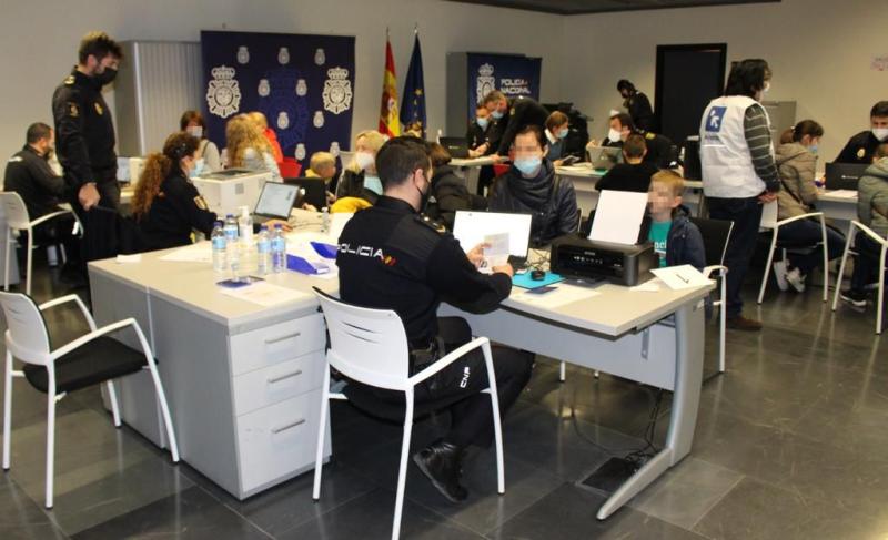 Las comisarías vascas de la Policía Nacional han atendido a 152 ciudadanos ucranianos solicitantes de protección internacional