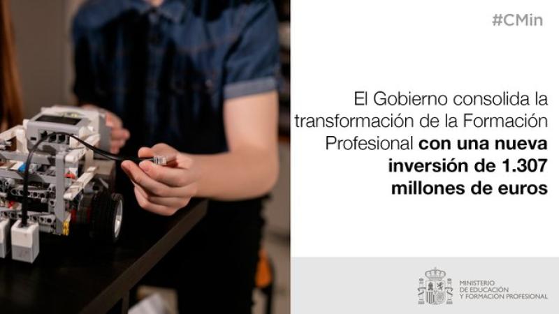 El País Vasco recibirá más de 19,9 millones de euros para consolidar la transformación de la Formación Profesional