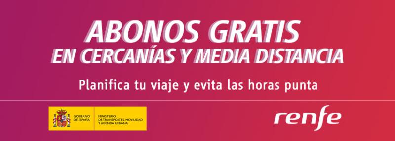 Renfe ha expedido más de 108.000 abonos gratuitos de Cercanías y Media Distancia en Euskadi