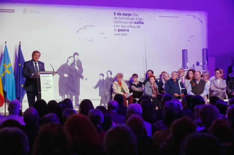 8 de mayo, Día del Exilio, homenaje en Asturias a los niños y niñas de la guerra